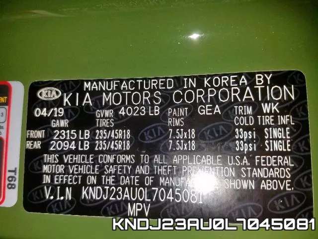 KNDJ23AU0L7045081 фото 2