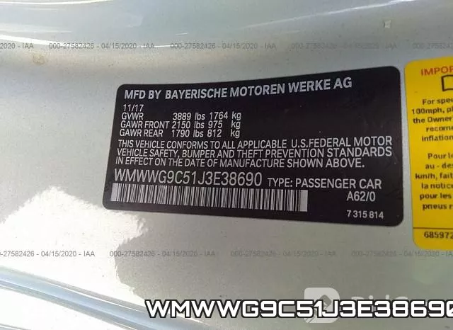 WMWWG9C51J3E38690 фото 8