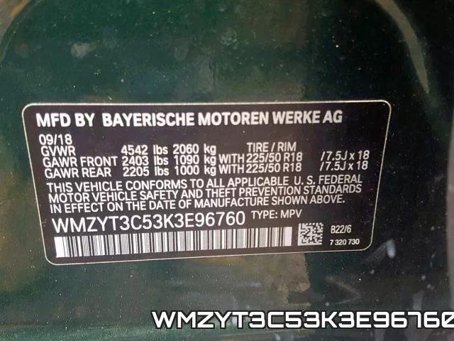 WMZYT3C53K3E96760 фото 2