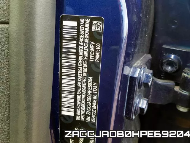 ZACCJADB0HPE69204 фото 2
