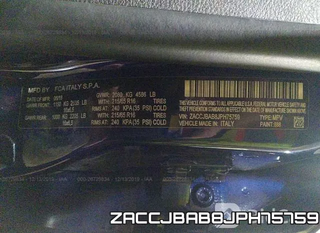ZACCJBAB8JPH75759 фото 7