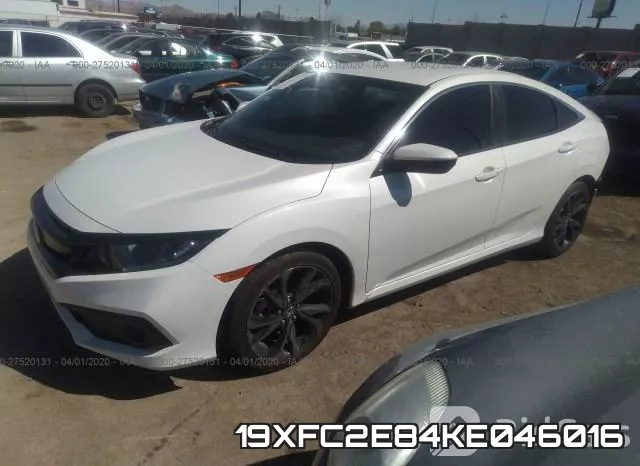 19XFC2E84KE046016 фото 2