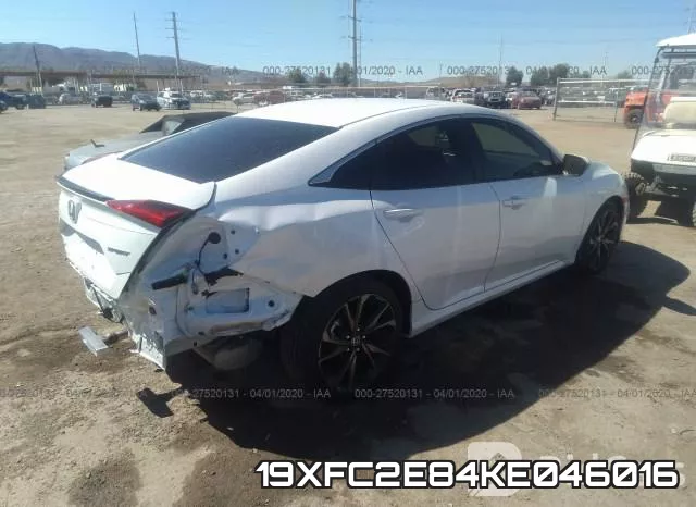19XFC2E84KE046016 фото 4
