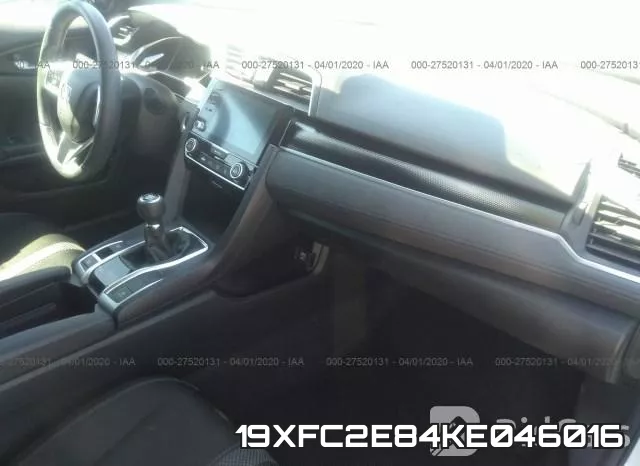 19XFC2E84KE046016 фото 5