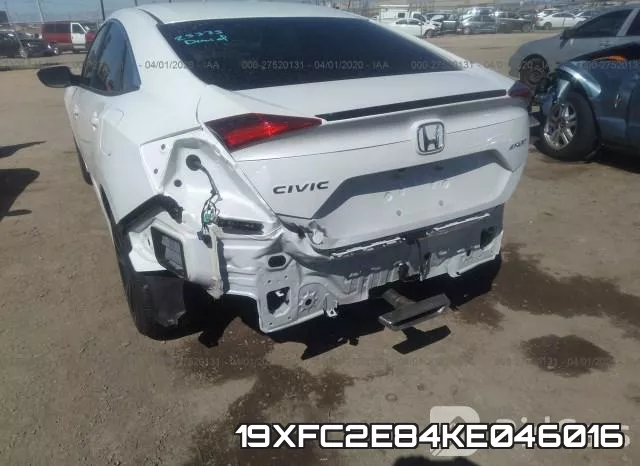 19XFC2E84KE046016 фото 6