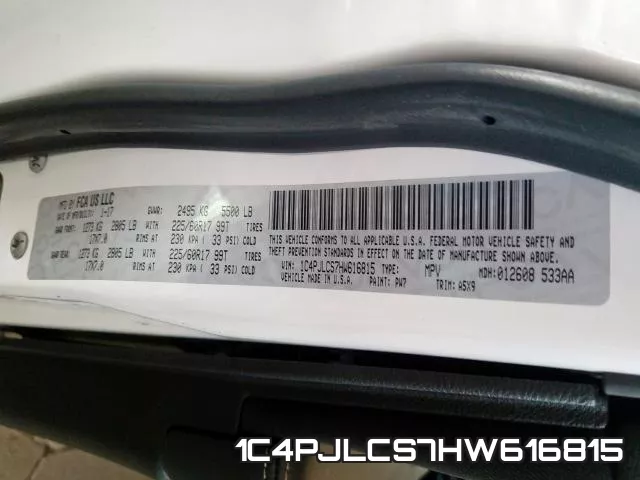 1C4PJLCS7HW616815 фото 2