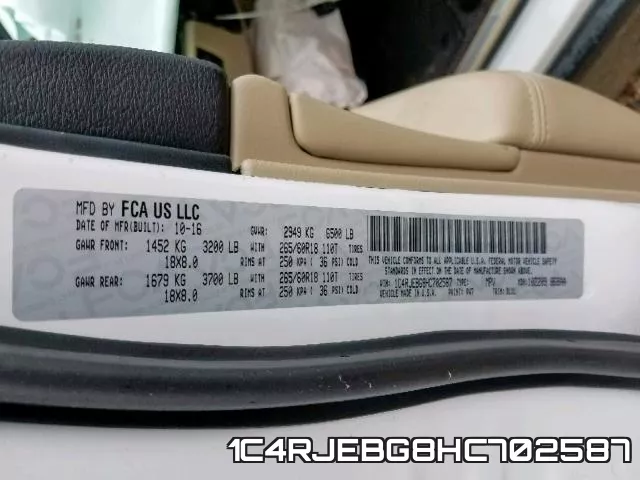 1C4RJEBG8HC702587 фото 2
