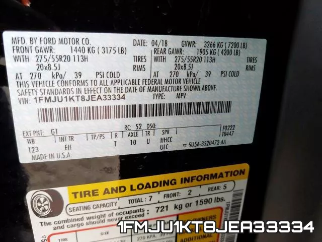 1FMJU1KT8JEA33334 фото 2