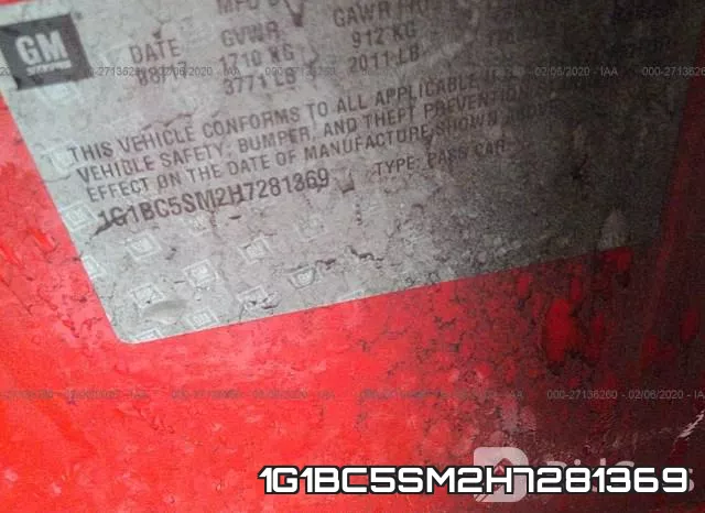 1G1BC5SM2H7281369 фото 8