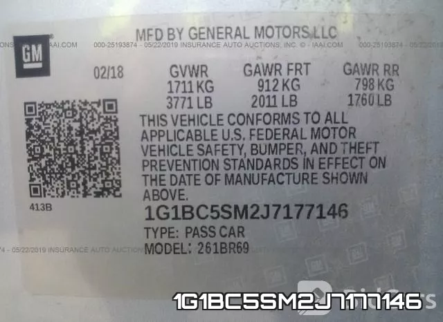 1G1BC5SM2J7177146 фото 6