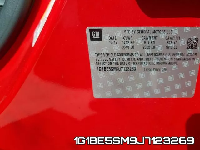 1G1BE5SM9J7123269 фото 2