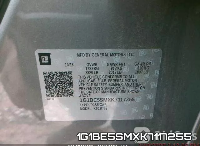 1G1BE5SMXK7117255 фото 6