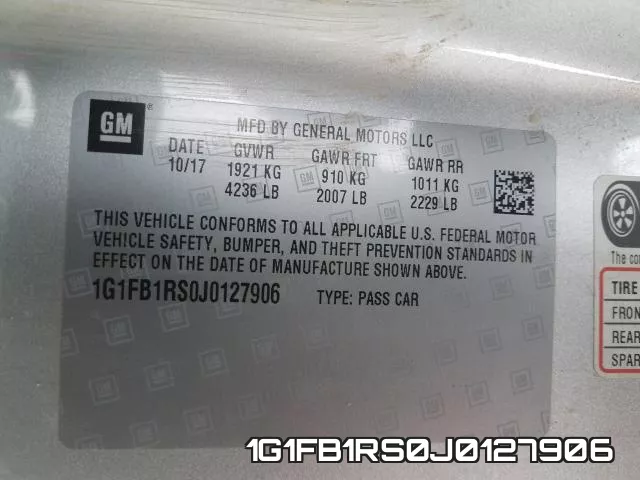 1G1FB1RS0J0127906 фото 2