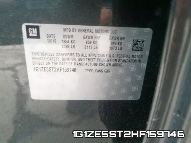 1G1ZE5ST2HF159746 фото 2