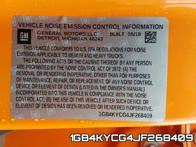 1GB4KYCG4JF268409 фото 2
