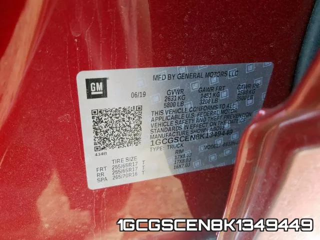1GCGSCEN8K1349449 фото 2