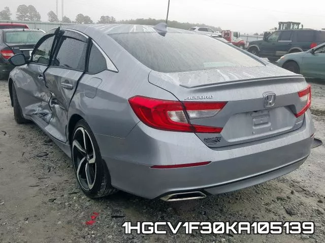1HGCV1F30KA105139 фото 3