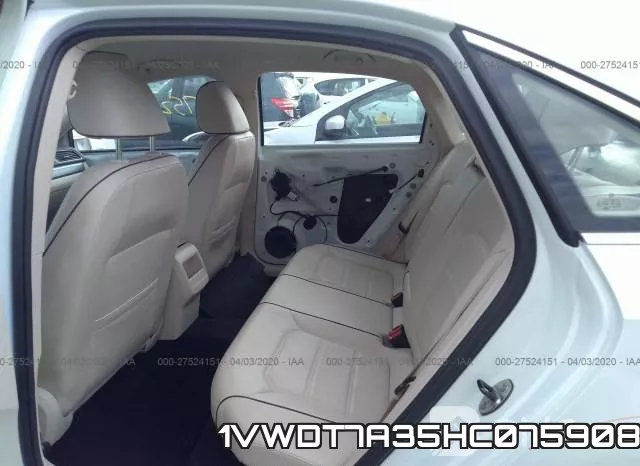 1VWDT7A35HC075908 фото 3