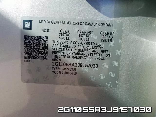 2G1105SA3J9157030 фото 2