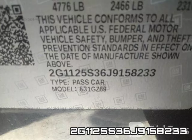 2G1125S36J9158233 фото 8