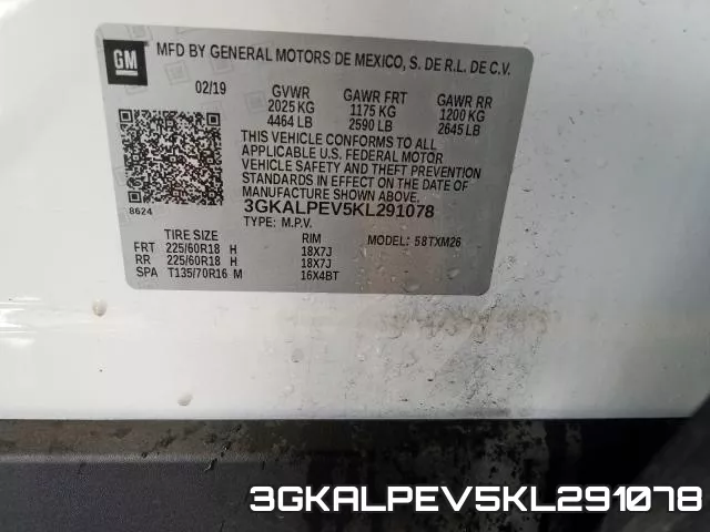 3GKALPEV5KL291078 фото 2