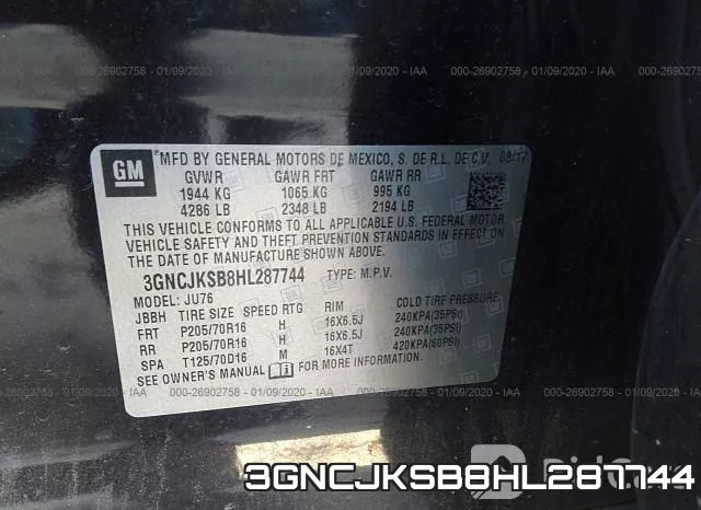 3GNCJKSB8HL287744 фото 5