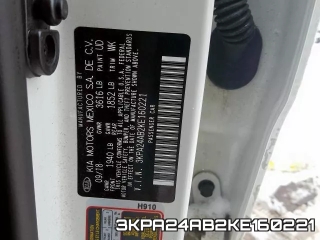 3KPA24AB2KE160221 фото 2
