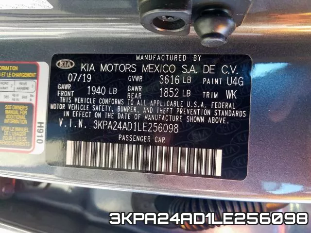 3KPA24AD1LE256098 фото 2