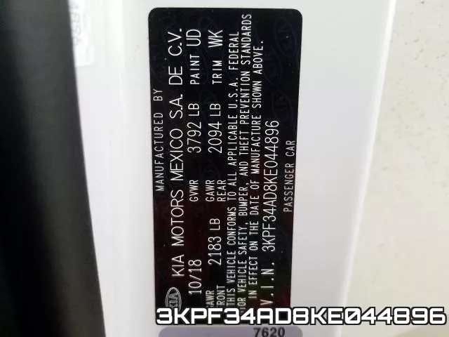 3KPF34AD8KE044896 фото 2