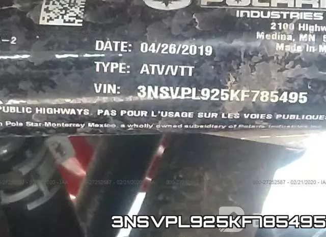 3NSVPL925KF785495 фото 2