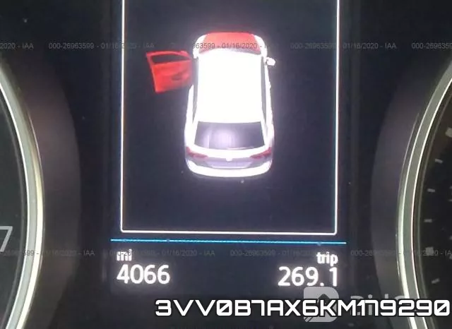 3VV0B7AX6KM179290 фото 5