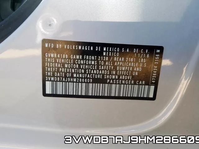 3VWDB7AJ9HM286609 фото 2