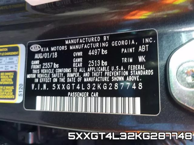 5XXGT4L32KG287748 фото 2