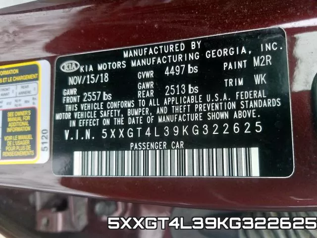 5XXGT4L39KG322625 фото 2
