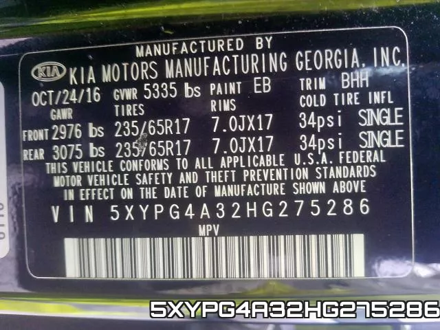 5XYPG4A32HG275286 фото 2