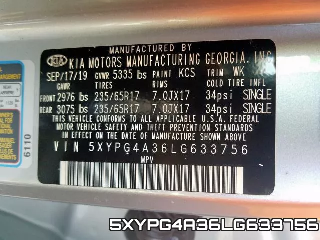 5XYPG4A36LG633756 фото 2
