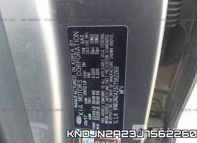 KNDJN2A23J7562260 фото 8
