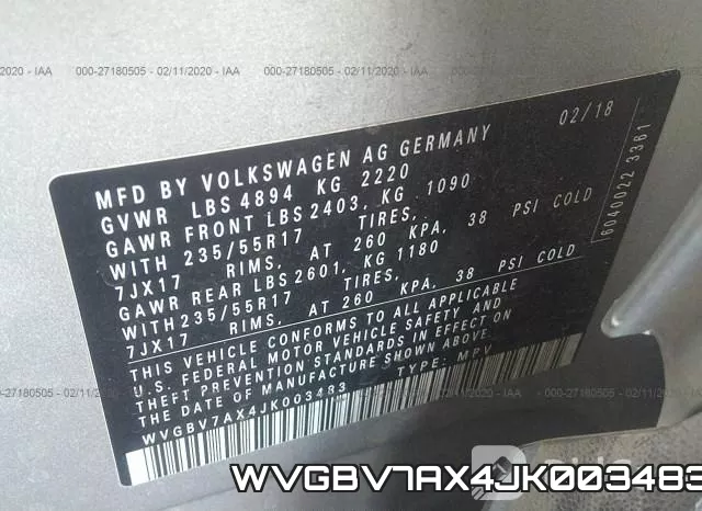 WVGBV7AX4JK003483 фото 7