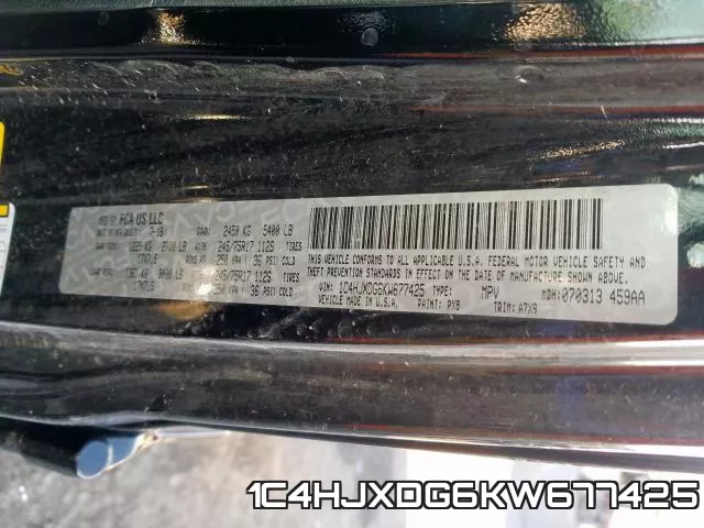 1C4HJXDG6KW677425 фото 2