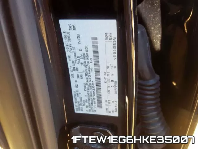 1FTEW1EG6HKE35007 фото 2