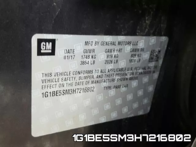 1G1BE5SM3H7216802 фото 2