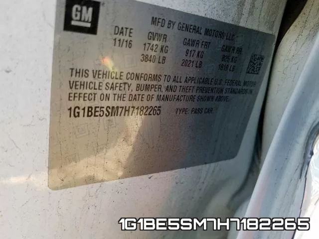 1G1BE5SM7H7182265 фото 2