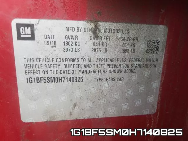 1G1BF5SM0H7140825 фото 2