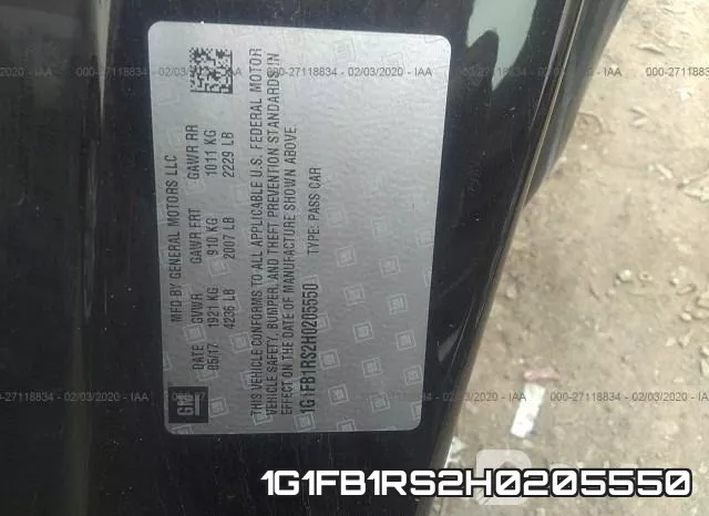 1G1FB1RS2H0205550 фото 10