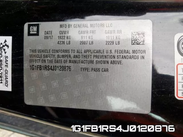 1G1FB1RS4J0120876 фото 2