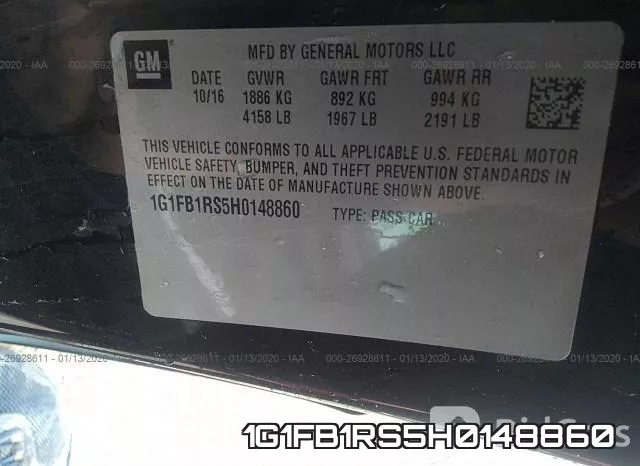 1G1FB1RS5H0148860 фото 6