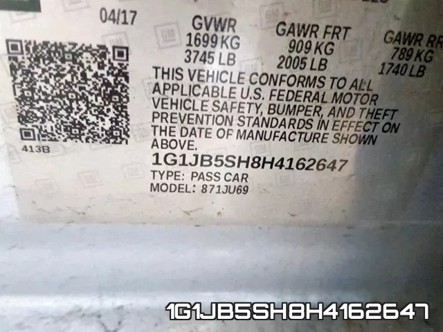 1G1JB5SH8H4162647 фото 2