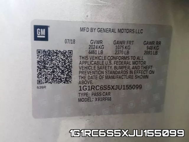 1G1RC6S5XJU155099 фото 2