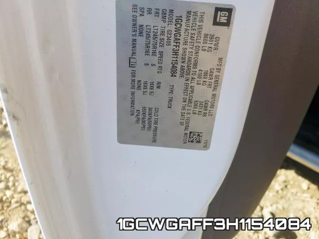 1GCWGAFF3H1154084 фото 2