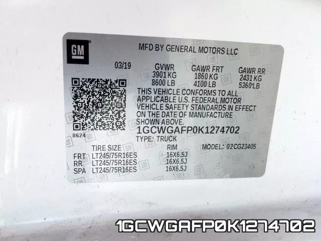 1GCWGAFP0K1274702 фото 2
